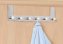 Türgarderobe Edelstahl Mod. Celano, 6 Haken, für Türfalzstärken bis 2 cm - 5