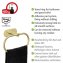 Turbo-Loc® Handtuchring Mod. Orea Gold Matt, Befestigen ohne bohren - 5