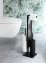 Geschlossene WC-Garnitur Mod. Rivalta Schwarz, mit Toilettenpapier- und Ersatzrollenhalter - 5