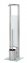 Stand WC-Garnitur Mod. Rivalta Edelstahl Matt, integrierter Toilettenpapierhalter - 5