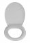 Premium WC-Sitz Mod. Samos Concrete Grey, aus antibakteriellem Duroplast - 5