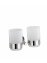 Zahnputzbecherhalter Duo Mod. Bosio Edelstahl glänzend, rostfrei - 5