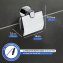 UV-Loc® Toilettenpapierhalter mit Deckel Mod. Maribor, Befestigen ohne Bohren - 5