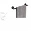 Badetuchstange Mod. Bosio Schwarz Matt, rostfrei, 40 cm - 5