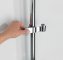 Brausegleiter Mod. Metall Chrom, zum Klemmen - 5
