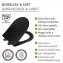 WC-Sitz Mod. Galati Schwarz matt, aus Duroplast, Soft-Touch-Effekt - 5