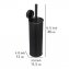 Static-Loc® Plus WC-Garnitur Mod. Pavia Schwarz, geschlossen, Befestigen ohne Bohren - 5