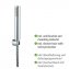 Mod. Basic Line Duschkopf Set Wanne, 3-teilig, klassische Stab-Handbrause - 5