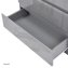 Nachtschrank Kenji Hochglanz Grau 2er-Set - 5