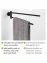 Handtuchhalter Mod. Bosio 2-armig inkl. Kleber, Schwarz matt, Befestigen ohne bohren - Power-Loc® - 5