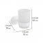 Turbo-Loc® Zahnputzbecherhalter Uno Mod. Orea White matt, aus rostfreiem Edelstahl - 5