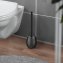 Keramik WC-Garnitur Mod. Idro Anthrazit, schwungvolle Linien-Struktur - 5