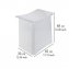 2in1 Hocker Mod. Wing Weiß, Badhocker mit herausnehmbarem Wäschesack - 5