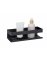 Turbo-Loc® Wandablage Mod. Genova Black, Befestigen ohne Bohren mit Spezial-Klebepad - 5