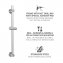 Brausestange BOB, 70 cm, chrom, Edelstahl, einfache Montage ohne Bohren - 5