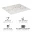 Abdeckmatte Mod. Marmor, weiß, PVC, 60x52 cm, hitzebeständig und wasserfest - 5