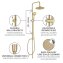 Duschsystem Mod. Young Line Gold, Handbrause mit 3 Funktionen - 5