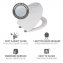 WC-Sitz Mod. Menin, mehrfarbig, Duroplast, Edelstahl, 38x44,5 cm, easy-close Absenkautomatik - 5
