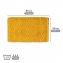 Badteppich Mod. Solivo, senfgelb, Polyester/Baumwolle, 50x80 cm, rutschhemmend beschichtet, schnelltrocknend - 5
