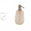 Bad-Accessoire Set Mod. Sirmione, beige, Keramik, 2-teilig, aus Keramik, kupferfarbene Details - 5