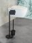 Stand WC-Garnitur Mod. Parus Schwarz, aus lackiertem Stahl - 5