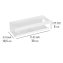 Turbo-Loc® Wandablage Mod. Genova White matt, Befestigen ohne Bohren mit Spezial-Klebepad - 5