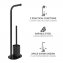 Stand WC-Garnitur Mod. Levante, schwarz, Stahl, 23x63x17 cm, rostfrei und freistehend - 5