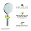 Duschkopf Mod. Water Saving, 12 cm, chrom, ABS, weiß, 3 Funktionen, wassersparend - 5
