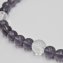 Set Collier Armband Ohrhaken Metall 56am Amethyst lila - 5