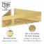 Turbo-Loc® Eckablage Mod. Genova Gold Matt, befestigen ohne Bohren mit Spezial-Klebepad - 5