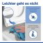 WC Sitz Mod. Tavola Weiß, stabiler Toilettensitz mit Absenkautomatik - 5