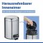 Kosmetik Treteimer Mod. Leman Edelstahl Glänzend 5L, mit herausnehmbarem Einsatz - 5