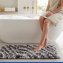 Badteppich Mod. Lerici Grau-Blau, 60 x 90 cm, rutschfest und schnelltrocknend - 5