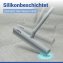 Badezimmerwischer Silikon Mod. Mola Grau, Edelstahl ummantelt mit Silikon - 5