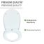 WC-Sitz Mod. Water Lily mit Relief, aus bruchstabilem Thermoplast - 5