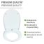 WC-Sitz Mod. Sereno mit Relief, aus bruchstabilem Thermoplast - 5