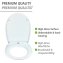 WC-Sitz Mod. Polar mit Hochglanz-Oberfläche, aus bruchstabilem Thermoplast - 5