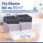 Raumentfeuchter Mod. Cube Grau 1000 g, 2er Set, beugt Schimmel und Gerüchen vor - 5