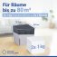 Raumentfeuchter Mod. Cube Grau 1000 g mit Nachfüller, beugt Schimmel und Gerüchen vor - 5