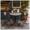 Bistro Sitzgruppe Metall schwarz Tisch mit 2 Stühlen Balkon Set mit Motiv Algier - 5