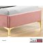 Polsterbett 90 x 200 cm Yoris Pink - 5