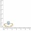 Ring 375/- Gelbgold Blautopas (beh) - 5