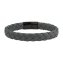 Armband Lederarmband geflochten anthrazit 21cm - 5