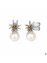 Ohrstecker 925/- Sterling Silber Tracht zweifarbig Perle - 5