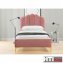 Polsterbett 90 x 200 cm Yoris Pink - 5