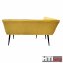 Eckbank 154 x 195 cm Mesilla Gelb kurzer Schenkel links - 5