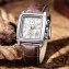 Retro Herrenuhr mit Lederband - 5