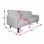 Sofa mit Knopfsteppung Elouisa Grau - 5
