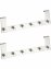 Türgarderobe Edelstahl Mod. Celano 2er Set, je 6 Haken, für Türfalzstärken bis 2 cm - 5