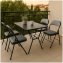 Klappstuhl Wedigo Velvet Grau 4er-Set - 5